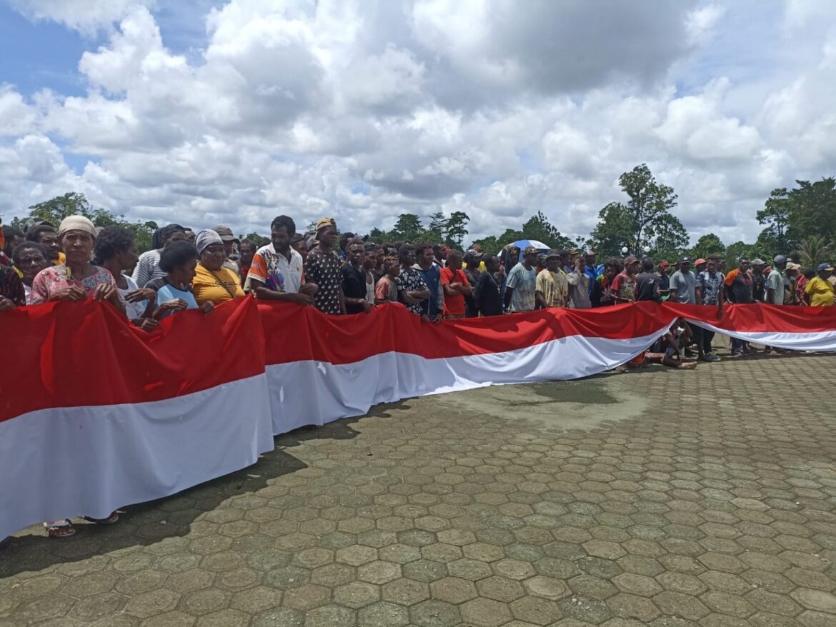 aksi mendukung pemekaran provinsi di Pemda Mimika