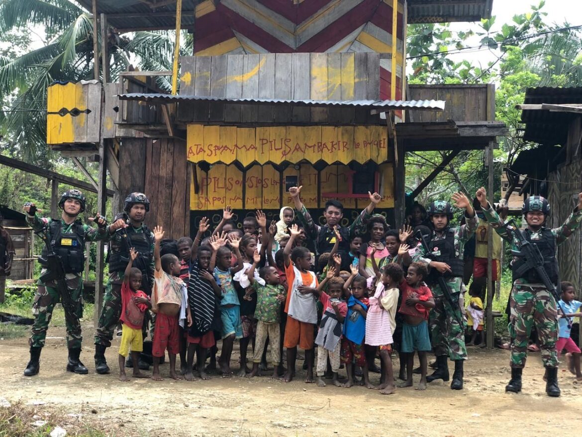 Satgas Pamtas Yonif 126/KC Pos Yabanda