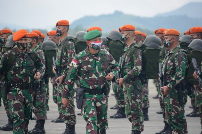 Ilustrasi aparat TNI yang akan ditugaskan ke Papua
