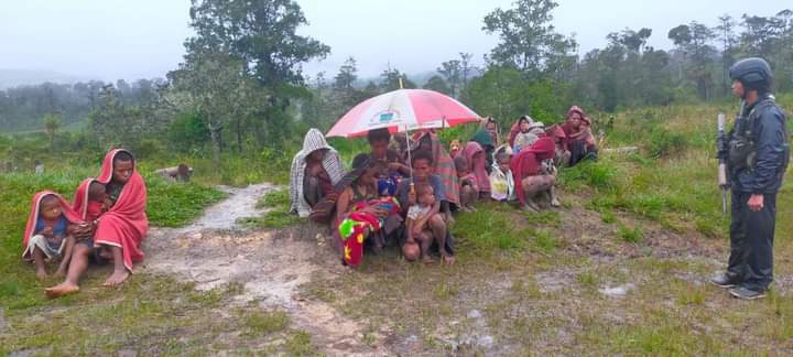 Sejumlah masyarakat di Kuyuwage Kabupaten Lanny Jaya